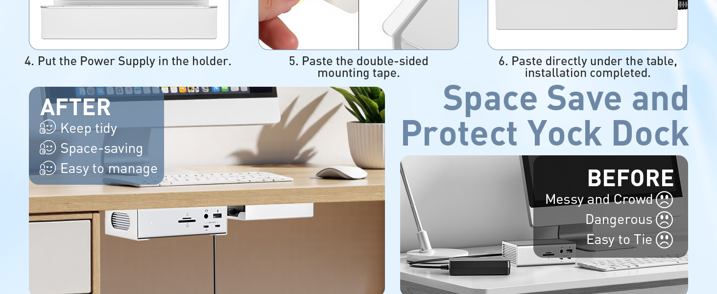 under desk docking station mount