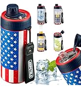 JOOPETALK 4-in-1 Universal Can Cooler Fits 12 Oz Standard, Slim Cans and Bottles + 100% Leak Proo...