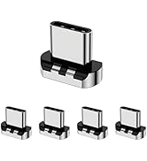 ZBF 8 Pins Magnetic Connector Tips Head for USB-C Android Devices (5 Pack), only 3A Magnetic Char...
