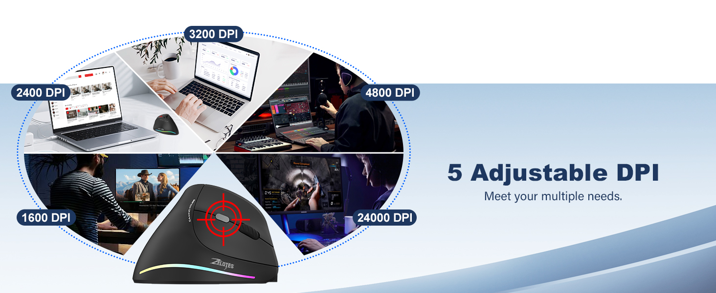 5 Adjustable DPI