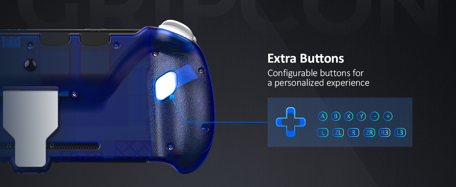 The 2163 GripCons feature two back buttons.