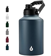 BJPKPK 128oz/Gallon Insulated Water Bottle, Dishwasher Safe Stainless Steel Water Bottle, BPA Fre...