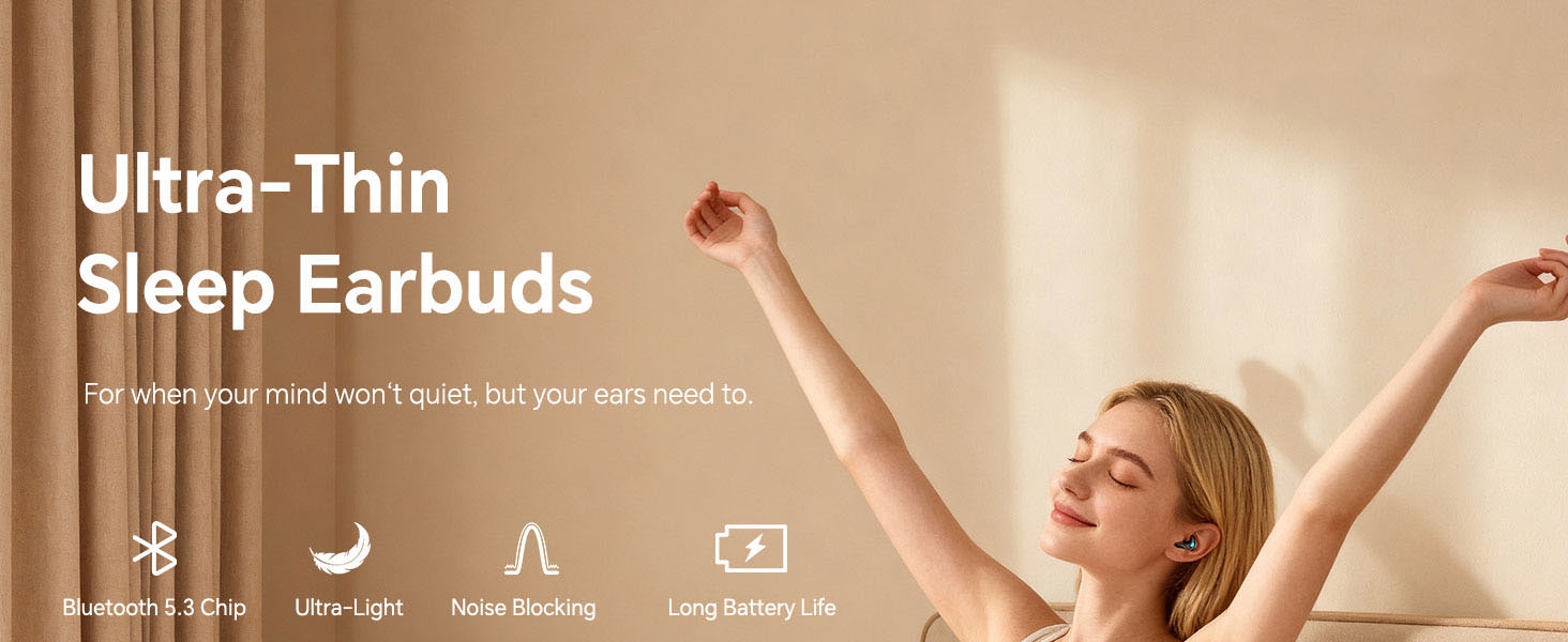 ultra thin sleep earbuds