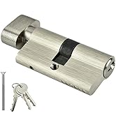 Anti-Theft Cylinder Lock Copper Single Open Cylinder with Keys Strong Resistance and Rust-Proof, ...