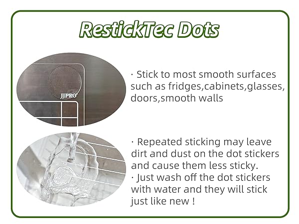 repeated sticking dot stickers