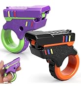 Fidget Gun Fidget Slider Toy, EDC Finger Toy Fidget Ring Fingertip Textured Spinner Flip for Kids...