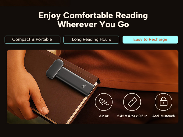 book reading light clip