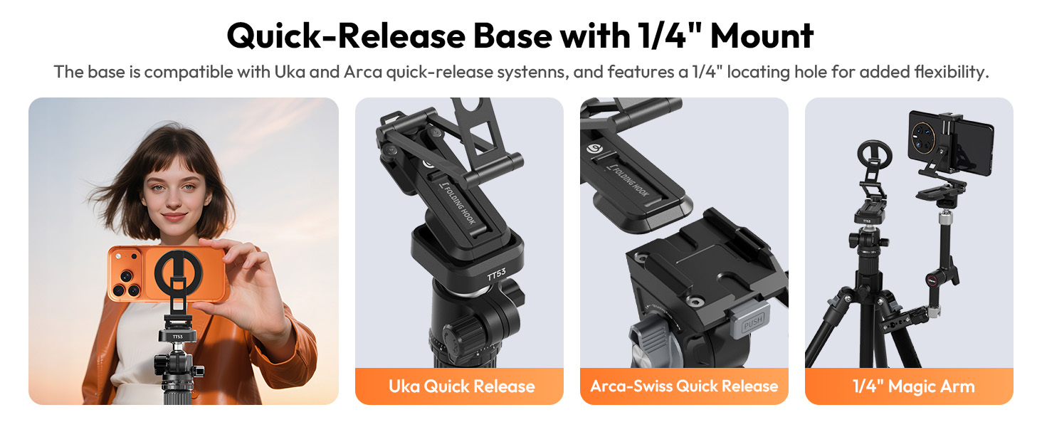 magnetic phone tripod