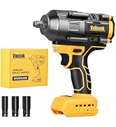 Cordless Impact Wrench 1/2 inch for Dewalt 20V Battery, 1000/1200N.m Impact Driver High Torque Br...