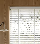 Yoolax Motorized Natural Wood Blinds with Remote, Smart Venetian Blinds for Windows, Light Filter...