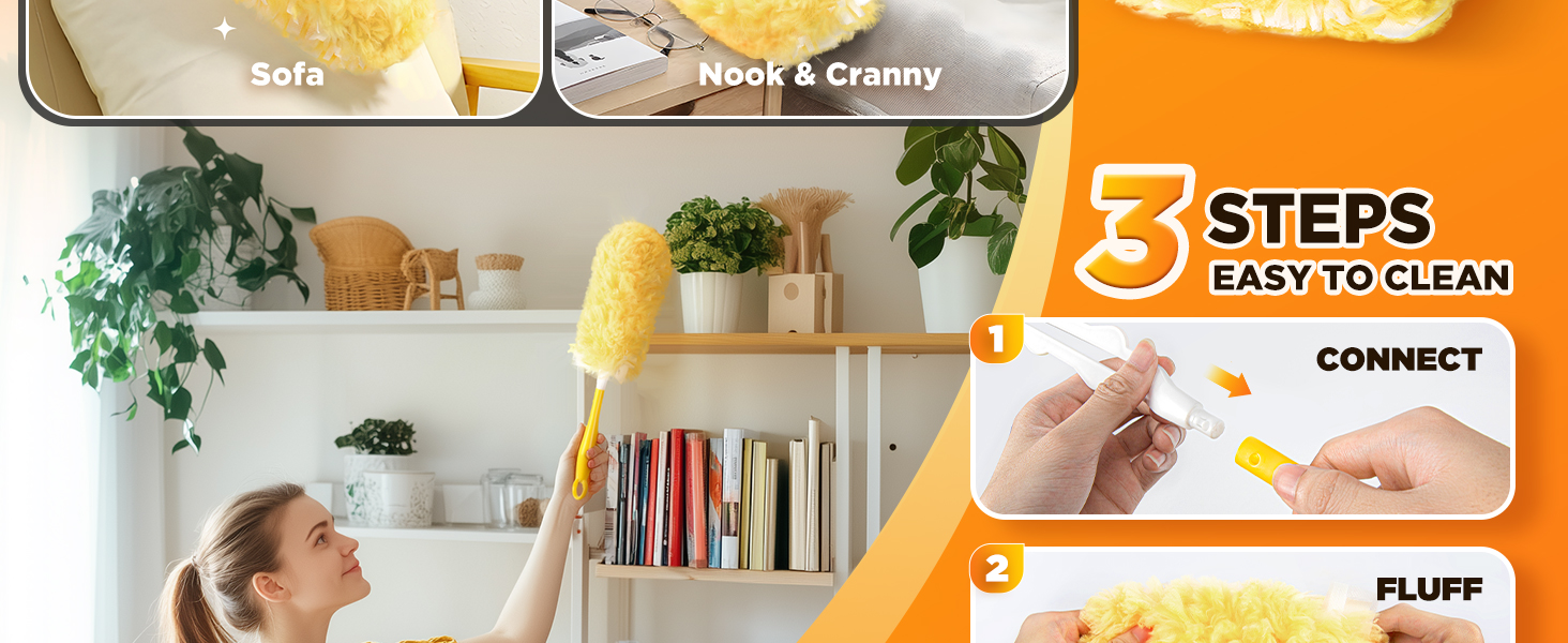 3 STEPS EASY TO CLEAN