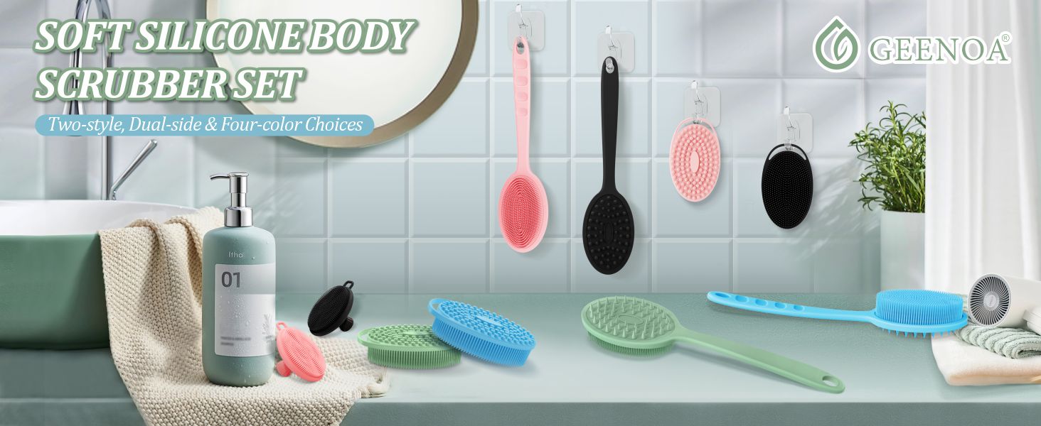 silicone back scrubber