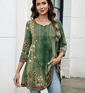 3/4 tunic tops for women