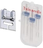 1 Set Twin Brother Stretch Machine Needle Double Twin Needles Pins Sewing Machine Double Needle f...
