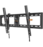 Perlegear Tilting TV Wall Mount for 42–90 Inch TVs with Leveling Adjustment, Max VESA 800x400mm, ...