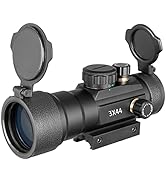 3x44 Holographic Sight Red/Green Dot Scope Red Dot Reflex Sight Riflescope with 11/20mm Mount