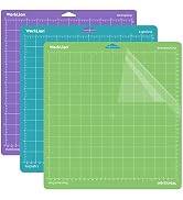 WORKLION Cutting Mat 12x12 for Cricut: Cricut Explore One/Air/Air 2/Maker Gridded Adhesive Non-Sl...