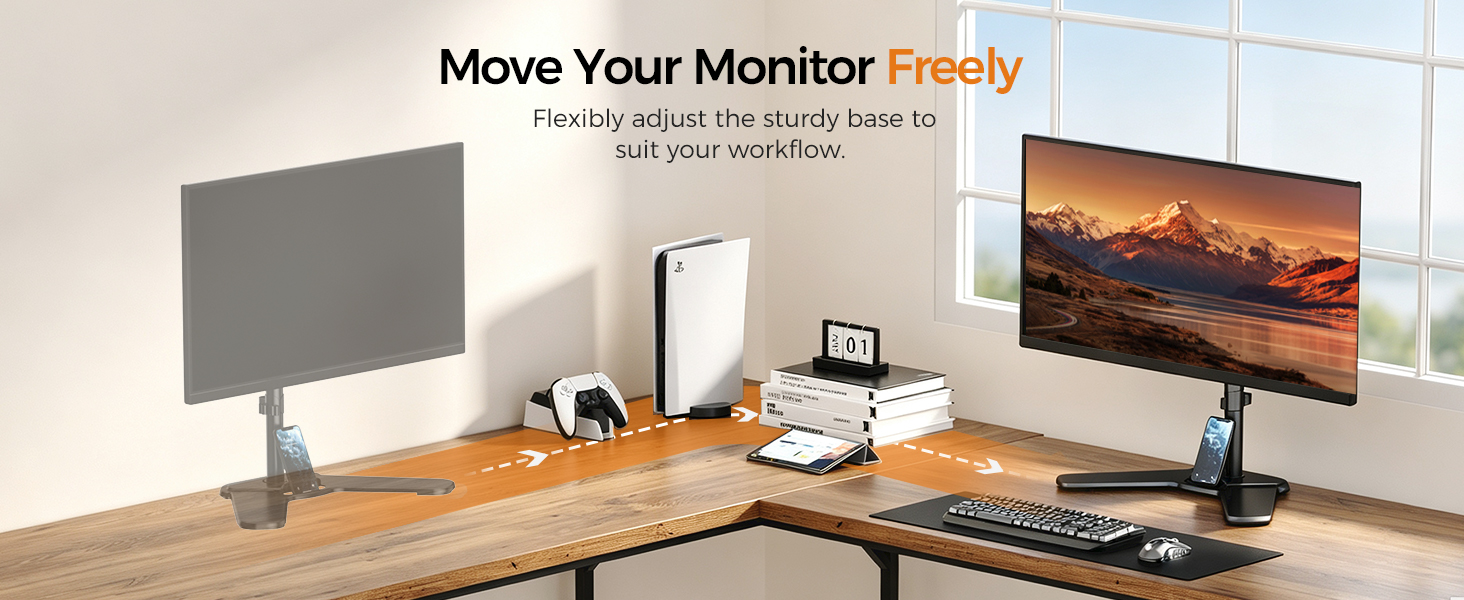 free standing monitor stand