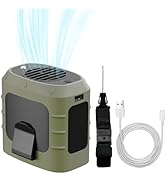 Rican Portable Waist Fan, Rechargeable Waist Fan with Clip On, 8000mah Wearable Fan Belt Fan with...