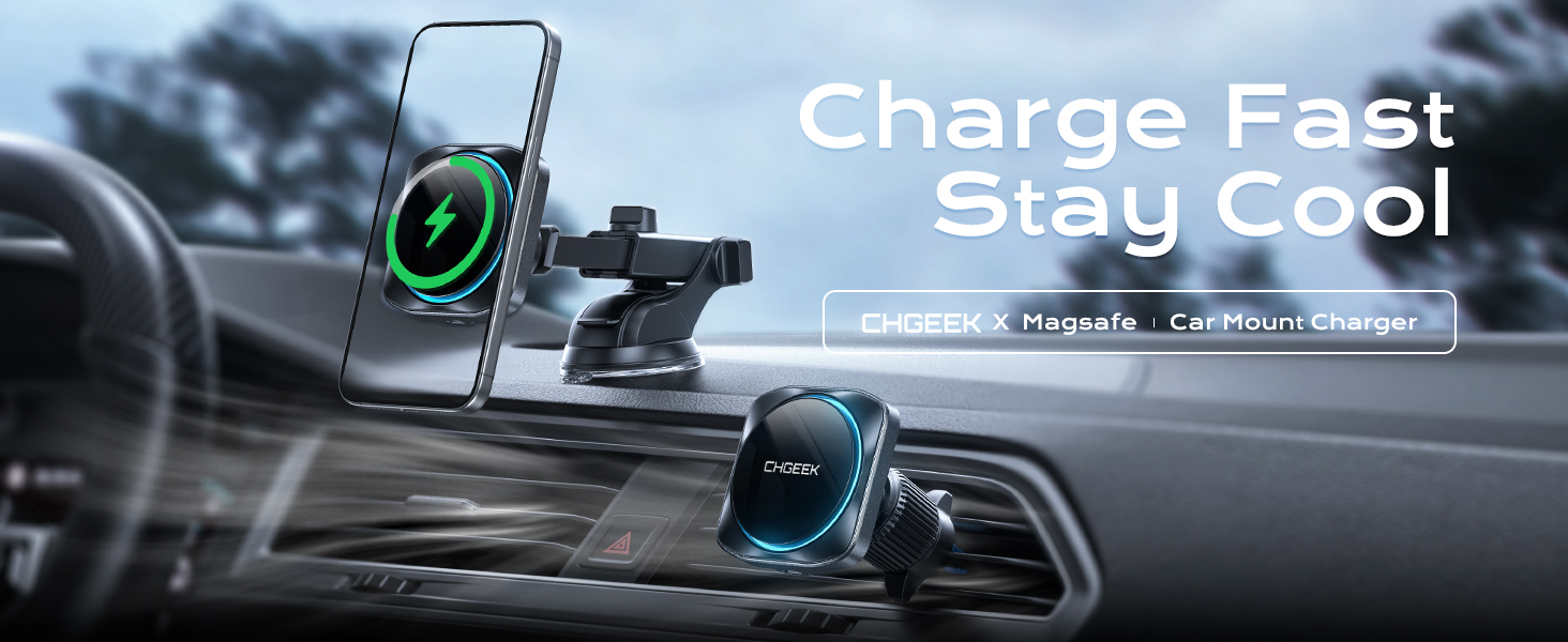 CHGEEK Magsafe car mount charger