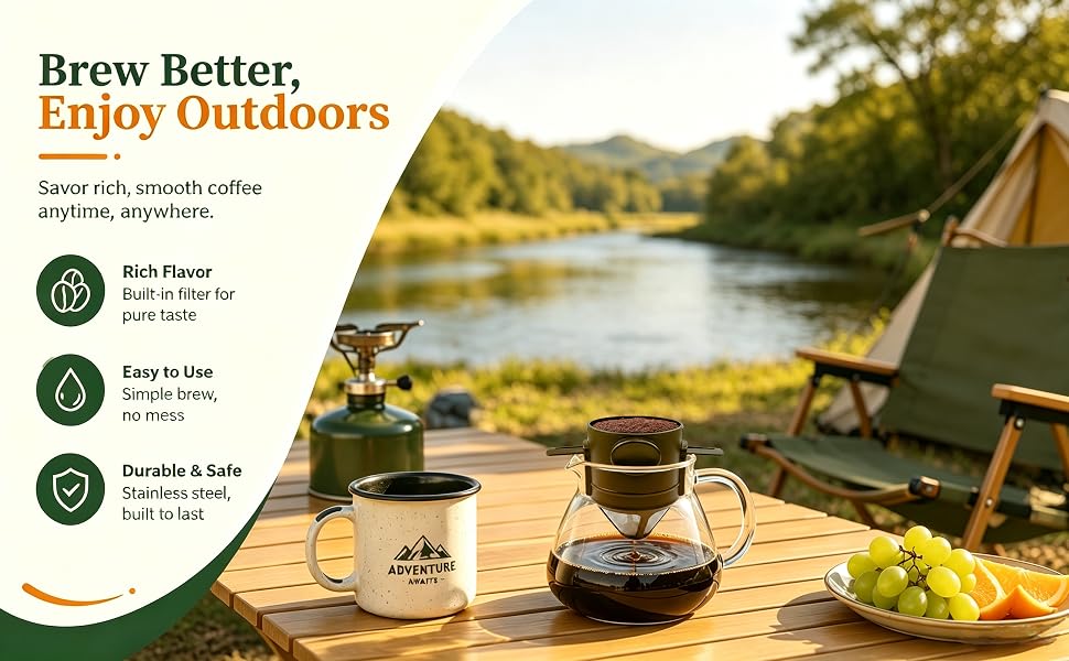camping coffee filter
