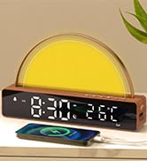 sunrise alarm clock wake up light dawn simulator sunlight alarm clock for gradual waking up