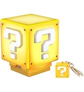 Mytrix Mini Question Block Light, Desk Lamp, Bedside Lamp with Game's Gold Coin Sound Effects for...
