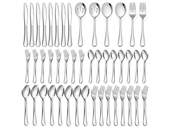 46PCS Silverware Set