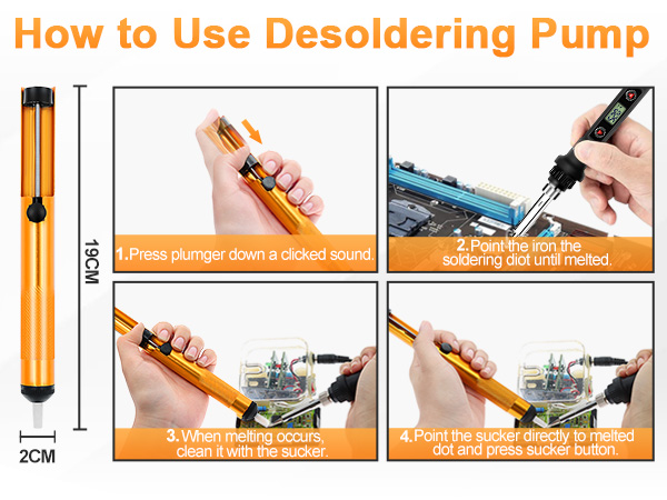 How to use Desoldering Pump