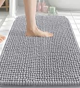 Arotive Bathroom Rugs 30" x 20", Ultra Soft Absorbent Chenille Bath Rugs, Non-Slip Rubber Backing...