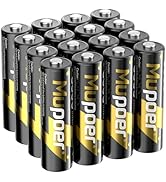 Mupoer Rechargeable AA Batteries 16 Count,Lithium Batteries AA 1.5V 3600mWh,Double A Rechargeable...