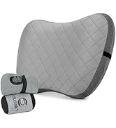 Crisonky Camping Pillow with Removable Cover- Inflatable Pillow - Travel Pillows for Backpacking ...