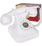 Sangyn Retro Landline Telephone, Vintage Corded Desk Phone, Ringer Adjustable Old Fashioned Landl...