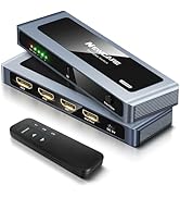 NEWCARE HDMI 2.1 Switch 3 in 1 Out 4K@120Hz, Aluminum 3 Ports HDMI Switcher Selector with Remote,...