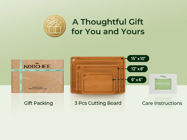 Bamboo Cutting Board Set