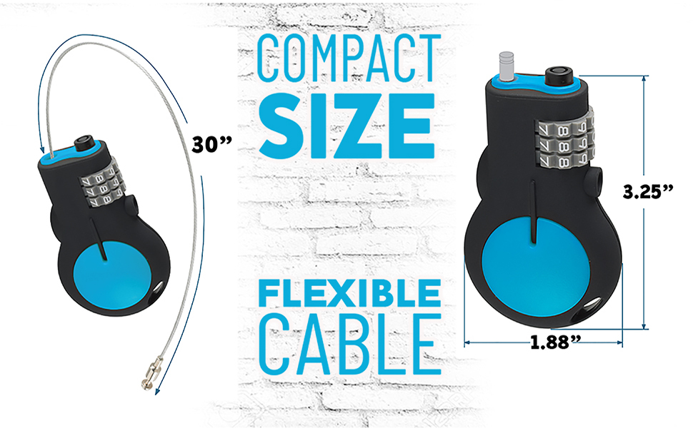 Gun safe python lock cable gate cinch retractable cable lock 30 inch long cable stainless steel