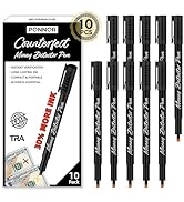 Ponnor Counterfeit Money Detector Pen (10 Pack) Bill Marker Universal False Currency Checker Cash...
