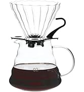 Unbreakable - Pour Over Coffee Maker 720ML/24OZ, Heat Resistant Borosilicate Glass Dripper with F...