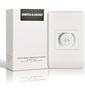 Rotary Dimmer Switch, 110V~265V, Max 200W for LED, CFL, Incandescent, Halogen, Single Pole Dimmer...