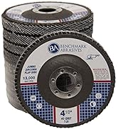 Benchmark Abrasives 4.5" x 7/8" Premium High Density Jumbo Zirconia Type 29 Flap Disc 40 Grit - 1...