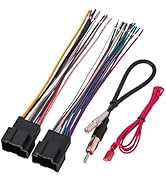 NuIth Radio Wiring Harness with Antenna Adapter Fits for Selected Chevrolet/GMC/Buick 2006-2017, ...
