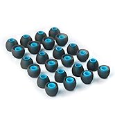 KBEAR 12 Pairs Silicone Eartips, Blue Earbuds IEM Tips,3 Size Options,Compatible Devices 4.00mm-5...