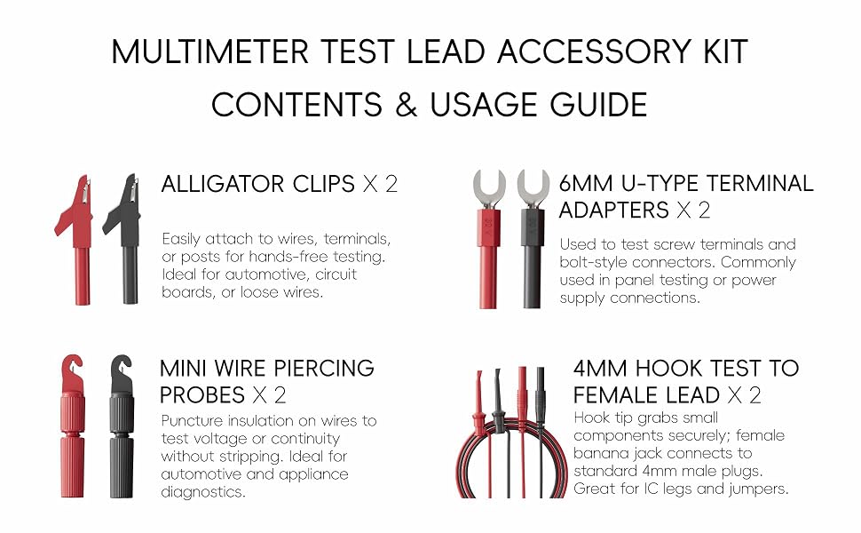 Multimeter Test Lead Accessory Kit