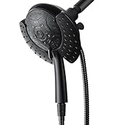 INAVAMZ 2.5GPM Shower Heads with Handheld Spray Combo: 7.2" Rain Shower Head &amp; Handheld Shower He...