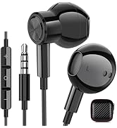 Wired Earbuds Headphones 3.5mm Jack for MP3 Player MP4 Airplane Kids School Student Aux Headset C...