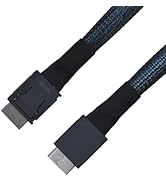 LetLinkSo Oculink Cable PCIe 4.0 SFF-8611 4i Male Extension Cable for Oculink eGPU onexGPU Mini P...