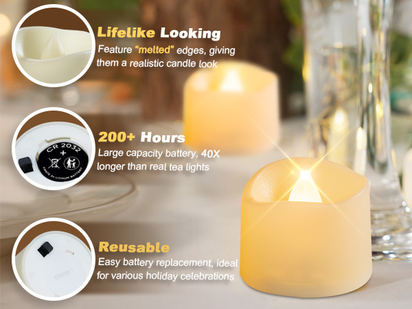 flameless tealight candles