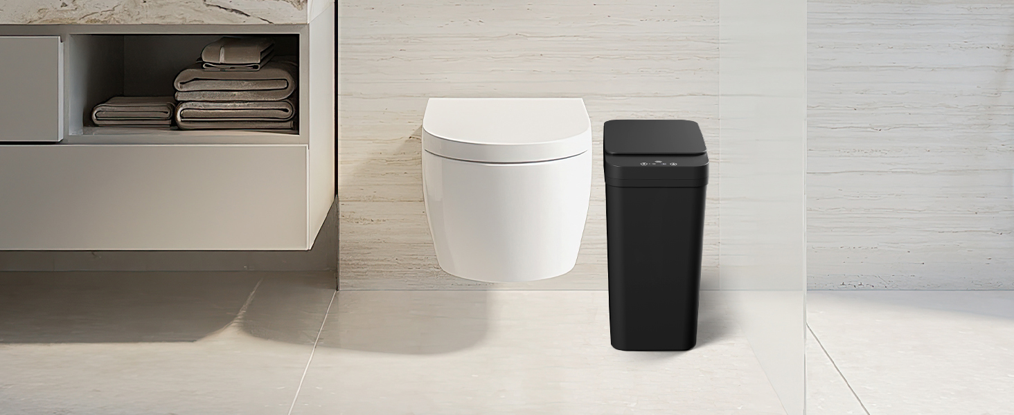 smart trash can for bathroom