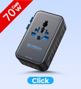 SKRSAN Aura 70W International Travel Adapter