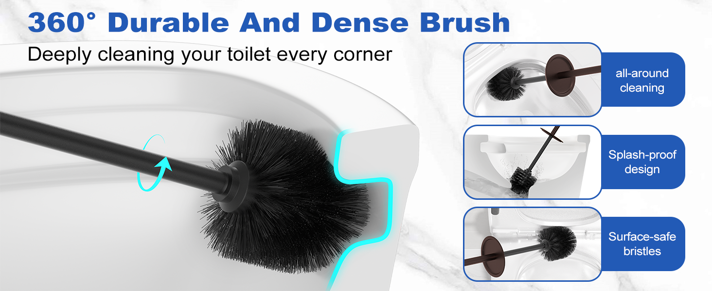 Bronze Toilet Brush and Holder